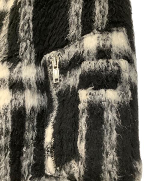 MSGM（エムエスジーエム）MSGM (エムエスジーエム) ジャケット ブラック×ホワイト サイズ:46の古着・服飾アイテム