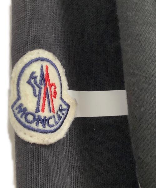 MONCLER（モンクレール）MONCLER (モンクレール) フロントプリント クルーネック ロングスリーブ カットソー ブラック サイズ:Mの古着・服飾アイテム