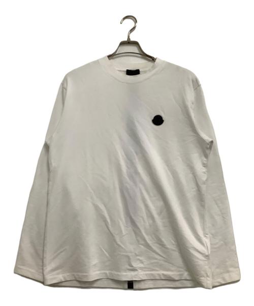 MONCLER（モンクレール）MONCLER (モンクレール) ロングスリーブTシャツ ホワイト サイズ:Mの古着・服飾アイテム