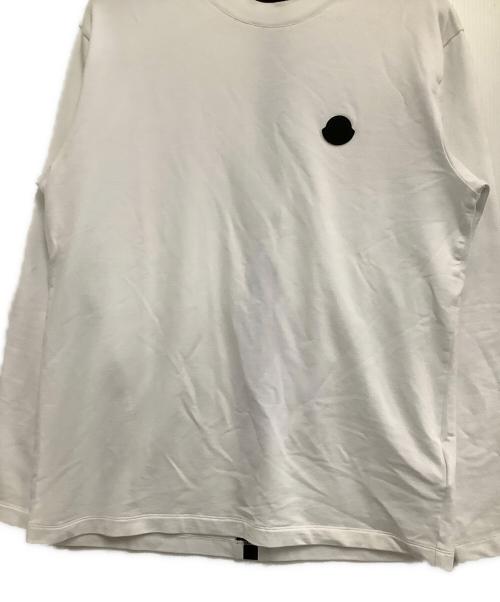 MONCLER（モンクレール）MONCLER (モンクレール) ロングスリーブTシャツ ホワイト サイズ:Mの古着・服飾アイテム