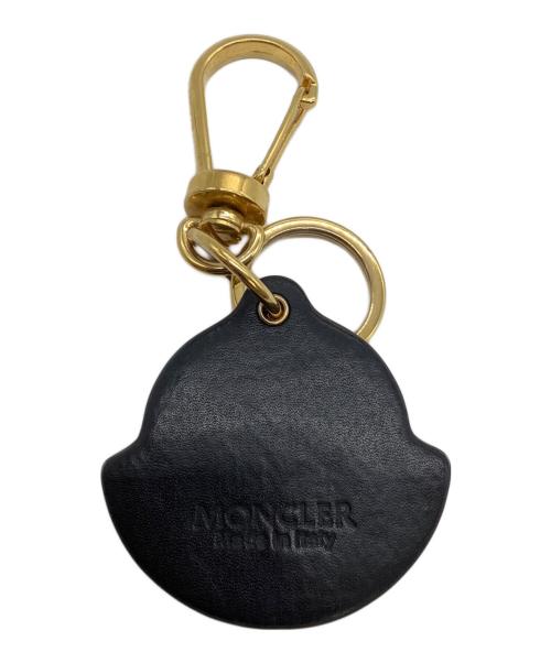 MONCLER（モンクレール）MONCLER (モンクレール) レザーキーホルダー ブラック×ゴールドの古着・服飾アイテム