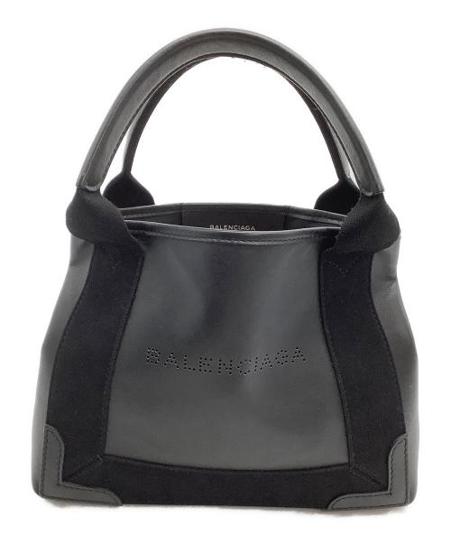 BALENCIAGA（バレンシアガ）BALENCIAGA (バレンシアガ) NAVY CABAS XS 2WAYバッグ ブラックの古着・服飾アイテム