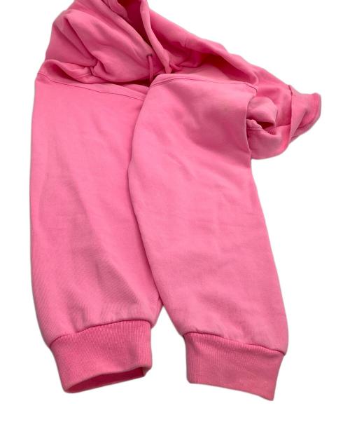 BALENCIAGA（バレンシアガ）BALENCIAGA (バレンシアガ) キャンペーンロゴプルオーバーパーカー ピンク サイズ:Mの古着・服飾アイテム