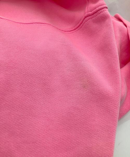 BALENCIAGA（バレンシアガ）BALENCIAGA (バレンシアガ) キャンペーンロゴプルオーバーパーカー ピンク サイズ:Mの古着・服飾アイテム