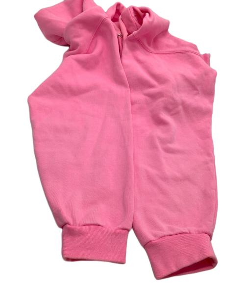 BALENCIAGA（バレンシアガ）BALENCIAGA (バレンシアガ) キャンペーンロゴプルオーバーパーカー ピンク サイズ:Mの古着・服飾アイテム