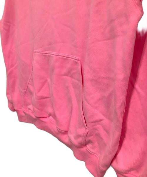 BALENCIAGA（バレンシアガ）BALENCIAGA (バレンシアガ) キャンペーンロゴプルオーバーパーカー ピンク サイズ:Mの古着・服飾アイテム