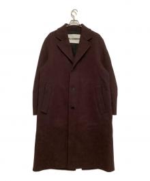 JIL SANDER（ジルサンダー）の古着「チェスターコート　22AW」｜ボルドー