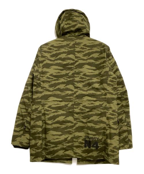 stussy（ステューシー）stussy (ステューシー) nano・universe (ナノ・ユニバース) ダウンジャケット　カモフラージュ柄 オリーブ サイズ:Sの古着・服飾アイテム