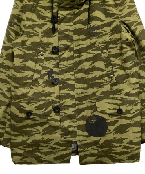 stussy（ステューシー）stussy (ステューシー) nano・universe (ナノ・ユニバース) ダウンジャケット　カモフラージュ柄 オリーブ サイズ:Sの古着・服飾アイテム