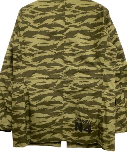 stussy（ステューシー）stussy (ステューシー) nano・universe (ナノ・ユニバース) ダウンジャケット　カモフラージュ柄 オリーブ サイズ:Sの古着・服飾アイテム