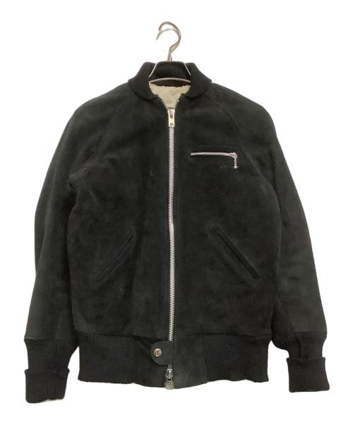 skookum（スクーカム）skookum (スクーカム) スエードージャケット ブラック サイズ:34の古着・服飾アイテム