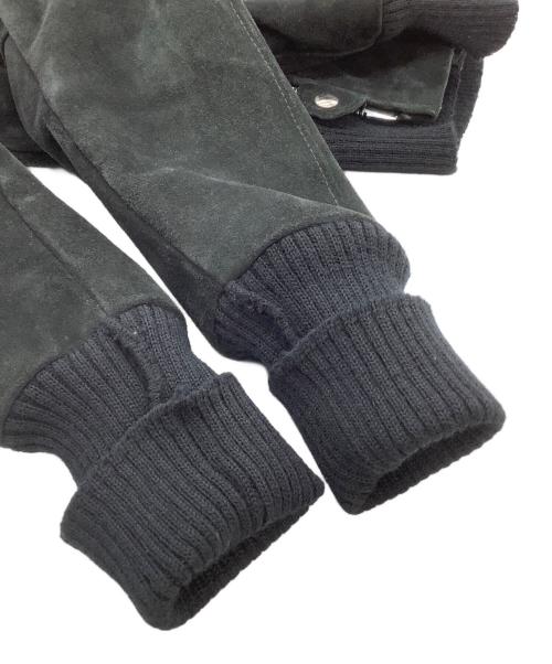 skookum（スクーカム）skookum (スクーカム) スエードージャケット ブラック サイズ:34の古着・服飾アイテム
