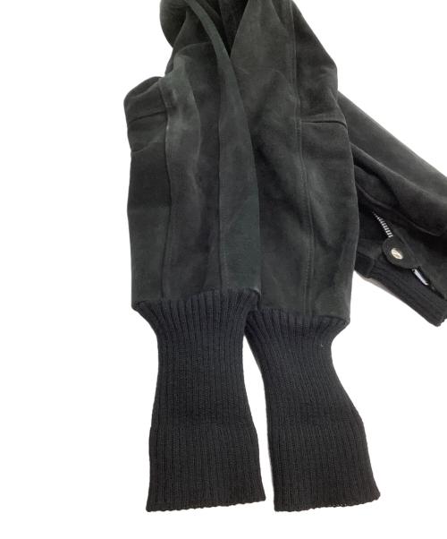 skookum（スクーカム）skookum (スクーカム) スエードージャケット ブラック サイズ:34の古着・服飾アイテム