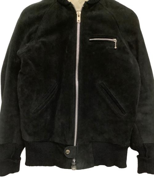 skookum（スクーカム）skookum (スクーカム) スエードージャケット ブラック サイズ:34の古着・服飾アイテム