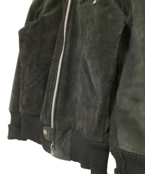 skookum（スクーカム）skookum (スクーカム) スエードージャケット ブラック サイズ:34の古着・服飾アイテム