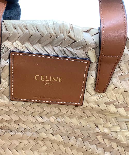 CELINE（セリーヌ）CELINE (セリーヌ) パニエカゴバッグ ベージュ×ブラウンの古着・服飾アイテム