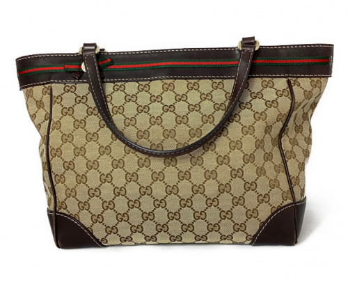 GUCCI（グッチ）GUCCI (グッチ) ハンドバッグ ベージュ サイズ:-の古着・服飾アイテム