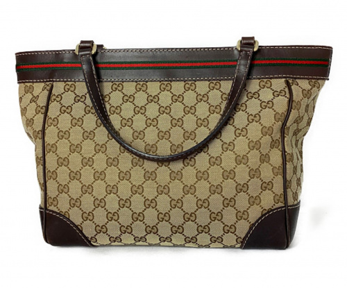 GUCCI（グッチ）GUCCI (グッチ) ハンドバッグ ベージュ サイズ:-の古着・服飾アイテム