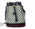 GUCCI（グッチ）の古着「巾着ショルダーバッグ」｜ネイビー