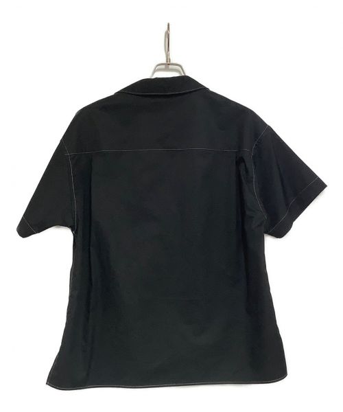 beautiful people（ビューティフルピープル）beautiful people (ビューティフルピープル) コンパクトシャーティング ハーフスリーブシャツ ブラック サイズ:38の古着・服飾アイテム