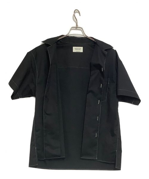 beautiful people（ビューティフルピープル）beautiful people (ビューティフルピープル) コンパクトシャーティング ハーフスリーブシャツ ブラック サイズ:38の古着・服飾アイテム
