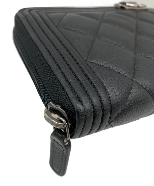 CHANEL（シャネル）CHANEL (シャネル) 長財布 ボーイシャネル ブラックの古着・服飾アイテム