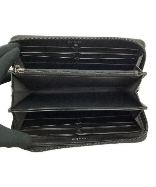 CHANEL（シャネル）CHANEL (シャネル) 長財布 ボーイシャネル ブラックの古着・服飾アイテム