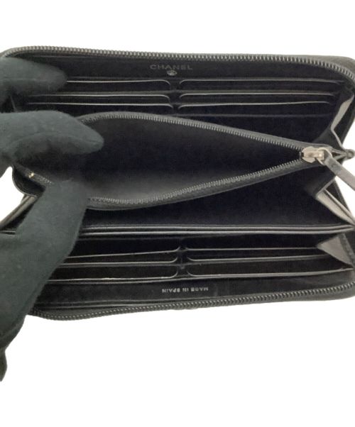 CHANEL（シャネル）CHANEL (シャネル) 長財布 ボーイシャネル ブラックの古着・服飾アイテム