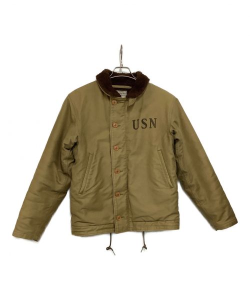 THE REAL McCOY'S（ザ・リアルマッコイズ）THE REAL McCOY'S (ザ・リアルマッコイズ) N-1 デッキジャケット ベージュ サイズ:36の古着・服飾アイテム