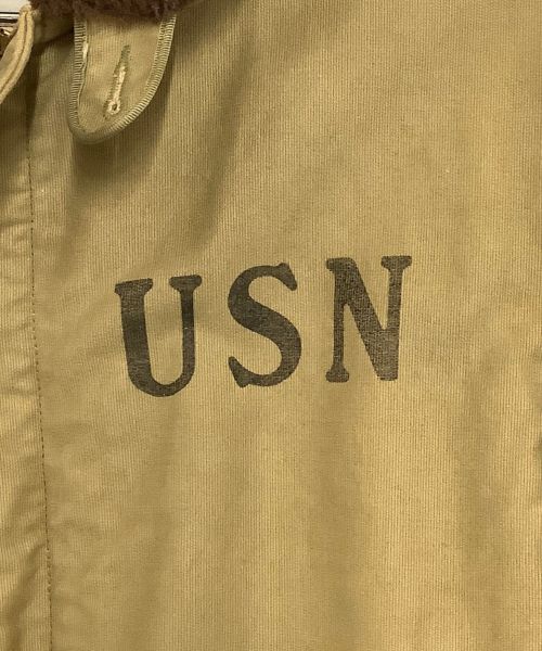 THE REAL McCOY'S（ザ・リアルマッコイズ）THE REAL McCOY'S (ザ・リアルマッコイズ) N-1 デッキジャケット ベージュ サイズ:36の古着・服飾アイテム