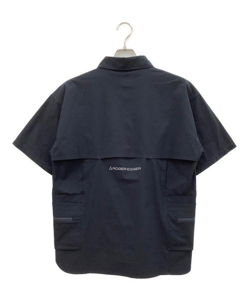 ROGER EGGER（ロジャーエーガー）ROGER EGGER (ロジャーエーガー) ヤマシャツDUAL SS ネイビー サイズ:Mの古着・服飾アイテム