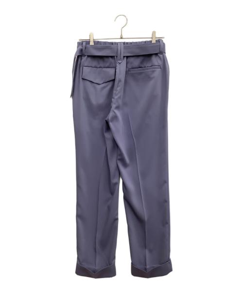 CULLNI（クルニ）CULLNI (クルニ) ベルトテーパードパンツ パープル サイズ:2の古着・服飾アイテム