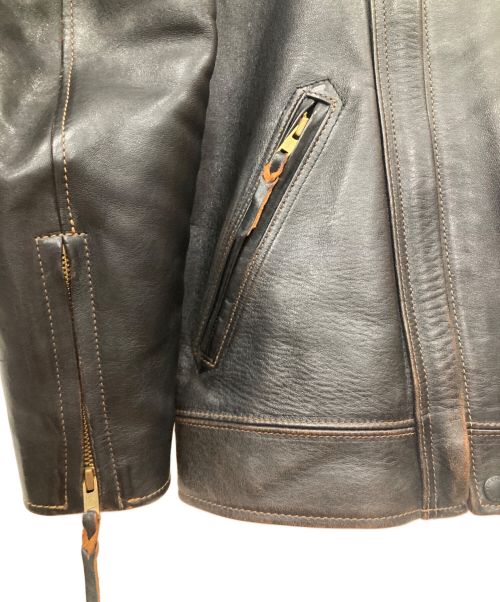 FLAT HEAD（フラット ヘッド）FLAT HEAD (フラット ヘッド) レザーライダースジャケット ブラック サイズ:42の古着・服飾アイテム