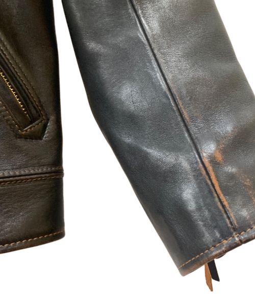 FLAT HEAD（フラット ヘッド）FLAT HEAD (フラット ヘッド) レザーライダースジャケット ブラック サイズ:42の古着・服飾アイテム