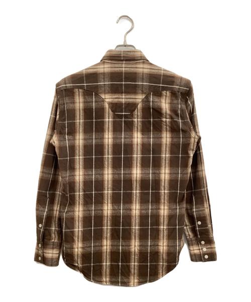 BONCOURA（ボンクラ）BONCOURA (ボンクラ) ウエスタンシャツ ブラウン サイズ:38の古着・服飾アイテム