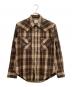 BONCOURA（ボンクラ）の古着「ウエスタンシャツ」｜ブラウン