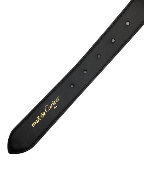 Cartier（カルティエ）Cartier (カルティエ) レザーベルト ブラック サイズ:-の古着・服飾アイテム