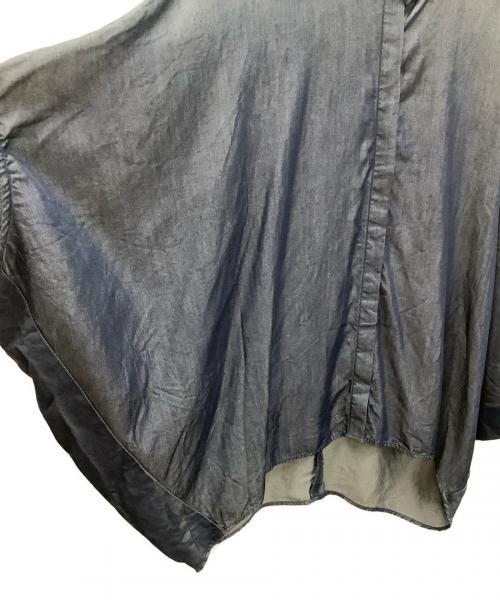 mizuiro-ind（ミズイロインド）mizuiro-ind (ミズイロインド) ワイドデニムブラウス サイズ:-の古着・服飾アイテム