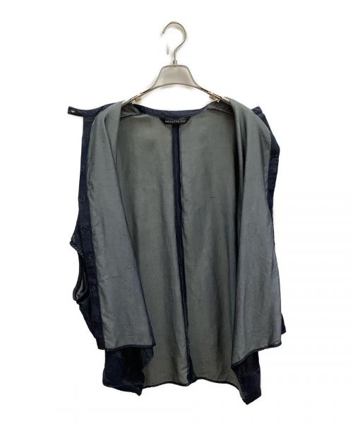 mizuiro-ind（ミズイロインド）mizuiro-ind (ミズイロインド) ワイドデニムブラウス サイズ:-の古着・服飾アイテム