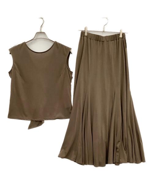 HER LIP TO（ハーリップトゥ）HER LIP TO (ハーリップトゥ) セットアップ ブラウン サイズ:Mの古着・服飾アイテム