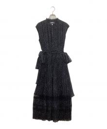 HER LIP TO（ハーリップトゥ）の古着「ノースリーブワンピース」｜ネイビー