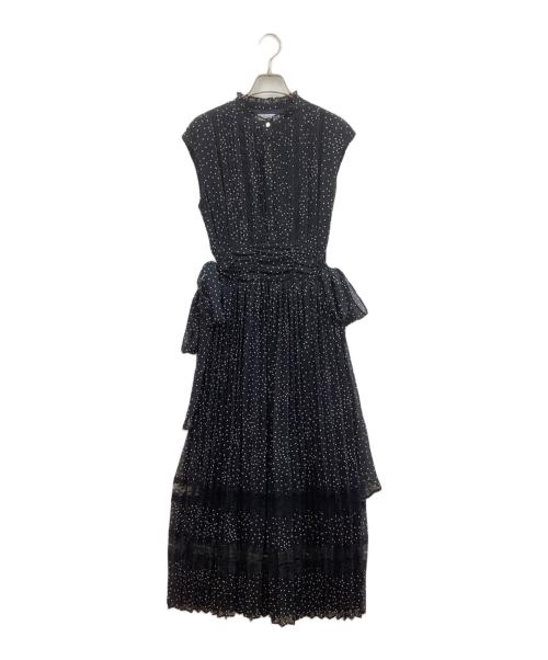 HER LIP TO（ハーリップトゥ）HER LIP TO (ハーリップトゥ) ノースリーブワンピース ネイビー サイズ:Mの古着・服飾アイテム