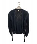 HERMESエルメス）の古着「ローゲージカーディガン」｜ネイビー