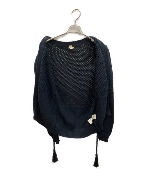 HERMES（エルメス）HERMES (エルメス) ローゲージカーディガン ネイビー サイズ:40の古着・服飾アイテム