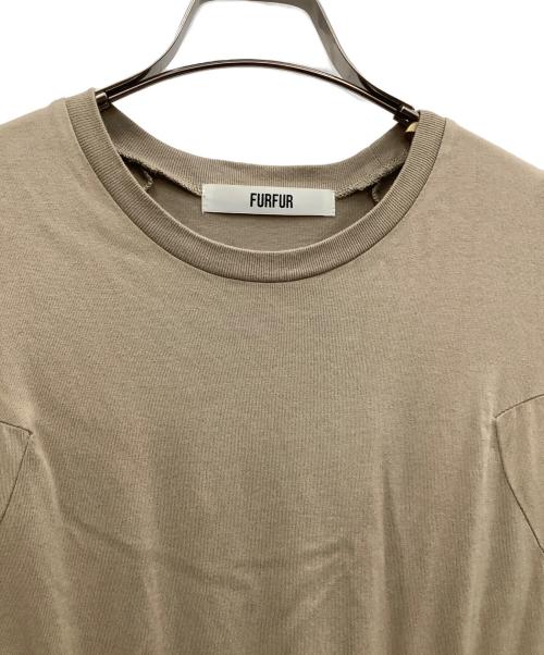 furfur（ファーファー）furfur (ファーファー) ワンピース ベージュ×グリーン サイズ:Fの古着・服飾アイテム