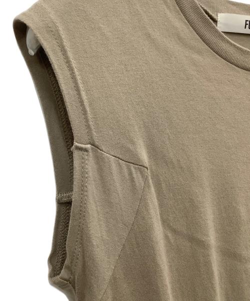 furfur（ファーファー）furfur (ファーファー) ワンピース ベージュ×グリーン サイズ:Fの古着・服飾アイテム