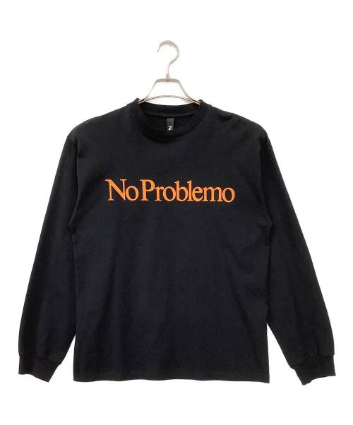 NoProblemo（ノープロブレモ）NoProblemo (ノープロブレモ) NoProblemo(ノープロブレモ)長袖カットソー ブラック サイズ:Mの古着・服飾アイテム