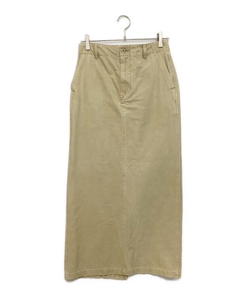 Spick and Span（スピックアンドスパン）Spick and Span (スピックアンドスパン) ガーメントダイタイトスカートバックスリットスカート ベージュ サイズ:40の古着・服飾アイテム