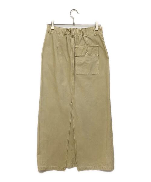 Spick and Span（スピックアンドスパン）Spick and Span (スピックアンドスパン) ガーメントダイタイトスカートバックスリットスカート ベージュ サイズ:40の古着・服飾アイテム