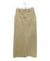 Spick and Span（スピックアンドスパン）の古着「ガーメントダイタイトスカートバックスリットスカート」｜ベージュ